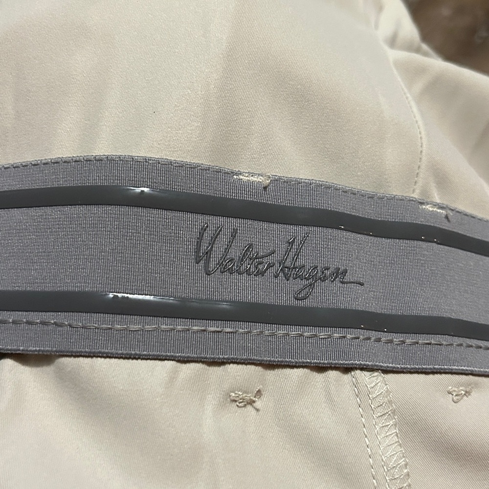 New Walter Hagen Men’s Light Tan Flat Front Golf Shorts Size 46 10” inseam - Picture 5 of 6